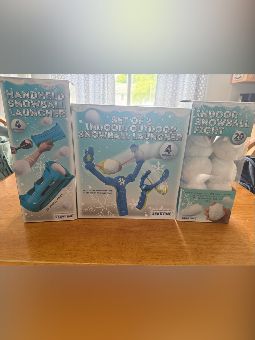 Blue Indoor/Outdoor Snowball Launcher Set
